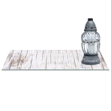 SZKLANA PODSTAWKA POD ZNICZE 60x20cm Dechy 115c