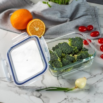 СТЕКЛЯННЫЙ КОНТЕЙНЕР ПИЩЕВЫЙ 1040мл С КРЫШКОЙ LUNCH BOX