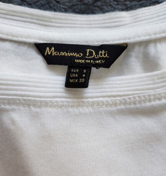 Massimo Dutti biała klasyczna letnia bluzeczka