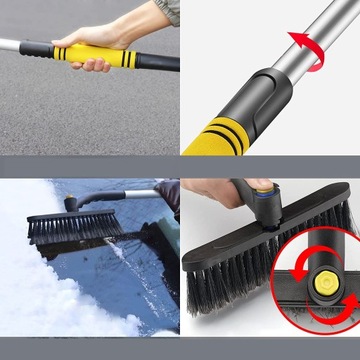 СКРЕБОК ДЛЯ ЛЬДА С МЕТЛОЙ АВТОМОБИЛЬНЫЙ СКРЕБОК ЩЕТКА ДЛЯ СНЕГА 2 В 1