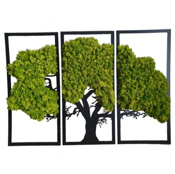 TRYPTYK OBRAZ DRZEWO 3D MECH CHROBOTEK DEKORACJA 75x51