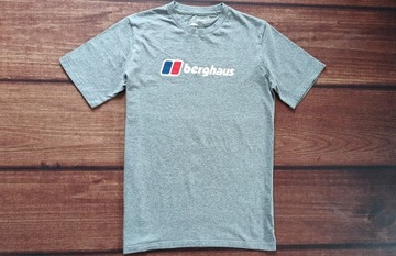 BERGHAUS KOSZULKA T-SHIRT organic cotton DUŻE LOGO M