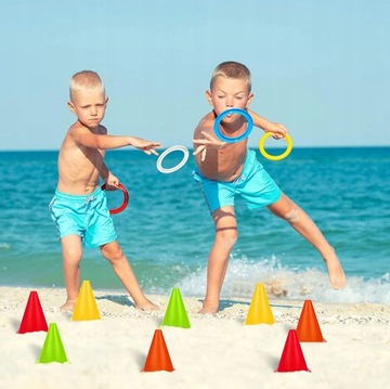 НАБОР ИЗ 10 ФУТБОЛЬНЫХ ТРЕНИРОВОЧНЫХ КОНУСОВ ДЛЯ ФУТБОЛИСТОВ