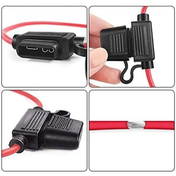 ДЕРЖАТЕЛЬ АВТОМОБИЛЬНОГО ПРЕДОХРАНИТЕЛЯ ДЛЯ АВТОМОБИЛЯ СТАНДАРТ VAL 12AWG 2,5 мм2