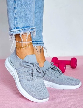 Легкие гибкие кроссовки Adidas Grey Sport 39