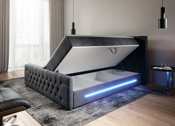 ПРИМА КОНТИНЕНТАЛЬНАЯ КРОВАТЬ 180/200 LED + КОНТЕЙНЕР