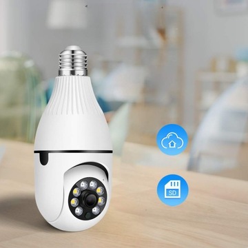 ВРАЩАЮЩАЯСЯ ВНУТРЕННЯЯ КАМЕРА WIFI Full HD ICSEE 2MP с лампой наблюдения