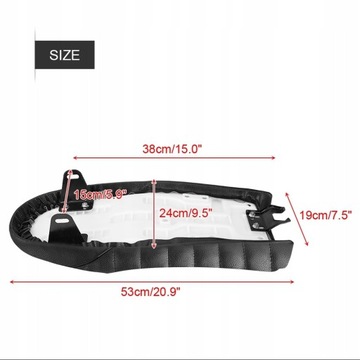 СИДЕНЬЕ ДЛЯ CAFE RACER CG125, ИСКУССТВЕННАЯ КОЖА, ПЛАСТИК