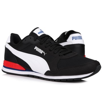 Buty męskie sportowe Puma ST Runner v3 Mesh BLACK WHITE RED