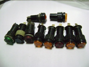 KONTROLKA pomarańczowa żółta stary typ Z WOJSKA