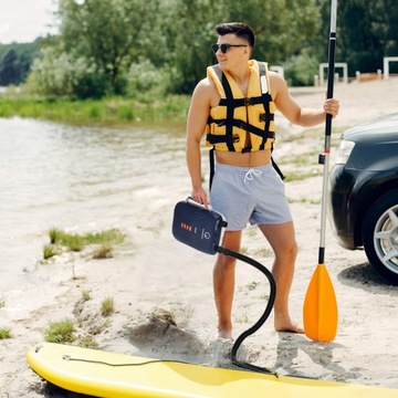 ЭЛЕКТРИЧЕСКИЙ НАСОС ДЛЯ SUP BOARD TSUNAMI АККУМУЛЯТОРНЫЙ НАБОР НАКОНЕЧНИКОВ STRONG