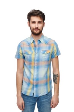 WRANGLER WESTERN SHIRT DRAGON YELLOW W5J06DY08 S