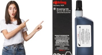 Tusz kreślarski ROTRING 23ml czarny