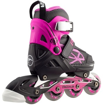 Регулируемые роликовые коньки Roxa HEART ALU KID, размеры 39–42