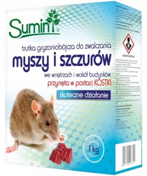 Trutka Kostka Woskowa myszy i szczury 1kg NORNICE