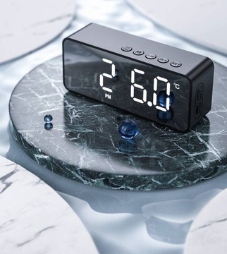 ПОРТАТИВНОЕ FM-РАДИО БУДИЛЬНИК С BLUETOOTH ПОГОДНАЯ СТАНЦИЯ