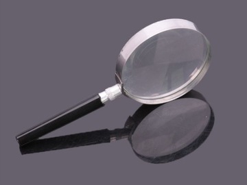 КЛАССИЧЕСКАЯ ЛУПА 50 ММ МЕТАЛЛ.