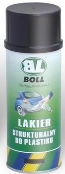 СТРУКТУРНАЯ КРАСКА ДЛЯ ПЛАСТИКА BOLL 400ML ЧЕРНАЯ СПРЕЙ / BOLL