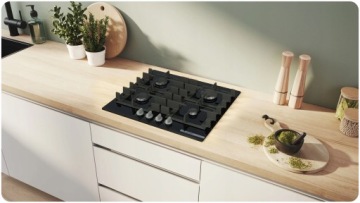 Набор духовой шкаф BOSCH HBA534EB3 + газовая варочная панель PNP6B6K40 черное стекло!