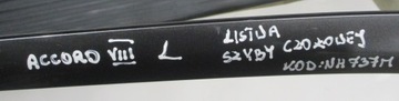 НАКЛАДКА ВЕТРОВОГО СТЕКЛА ПЕРЕДНЕГО ЛЕВОГО ОКНА HONDA ACCORD VIII 8 NH737M