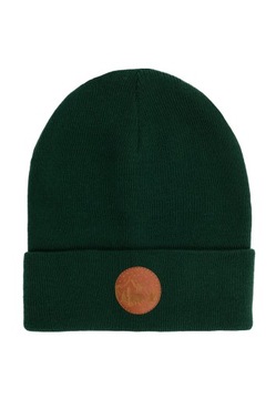 Czapka beanie z bawełny organicznej zielona