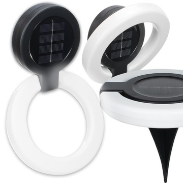 Lampka LED Solarna Ogrodowa Tarasowa Wbijana Solarne Oświetlenie Ogrodu