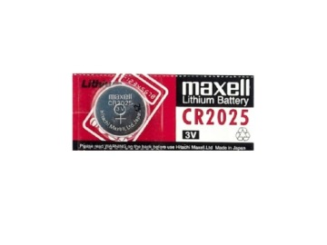 MAXELL CR 2025 ЛИТИЕВАЯ АККУМУЛЯТОРНАЯ БАТАРЕЯ СДЕЛАНО В ЯПОНИИ