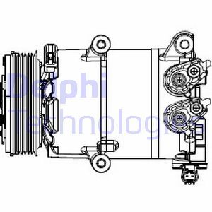 DELPHI CS20553 KOMPRESOR KLIMATIZACE