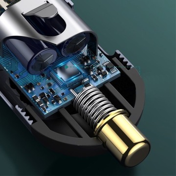 Быстрое автомобильное зарядное устройство Baseus, 3 порта USB-A, USB-C, мощный блок питания PD мощностью 120 Вт.