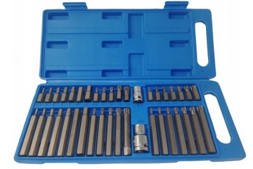 ZESTAW BITÓW KOŃCÓWKI BITY KLUCZE KOŃCÓWKI KLUCZ IMBUS HEX TORX SPLINE 40EL