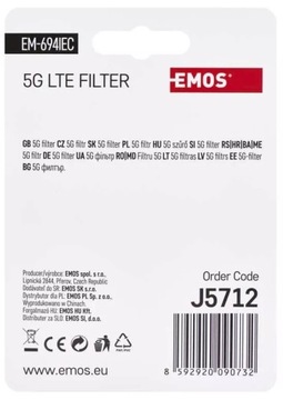 Фильтр EMOS J5712 LTE 5G EM694IEC