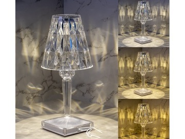 КРИСТАЛЛ СВЕТОДИОДНАЯ НАСТОЛЬНАЯ ЛАМПА RGB ПУЛЬТ ДУ USB