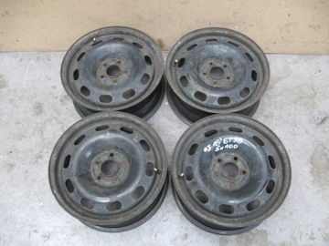 4× DISK OCELOVÝ VOLKSWAGEN OE 6.0" X 15" 5X100 ET 38