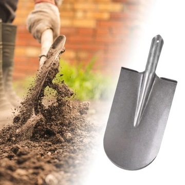 Садовый инструмент, садовая лопата, портативная, прочная, металлическая, круглая.