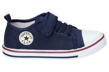 ДЕТСКИЕ КРОССОВКИ НА КОЖАНОЙ СТЕЛКЕ AMERICAN CLUB NV НА ЗАВИСКЕ R 29