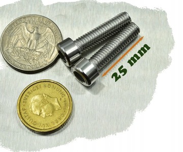 M8x25 ŚRUBA IMBUS WALCOWA NIERDZEWNA KWASOODPORNA A4 912 (10)