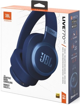 JBL LIVE 770NC SŁUCHAWKI WYŻSZEJ KLASY z AKTYWNĄ REDUKCJĄ SZUMÓW NIEBIESKIE