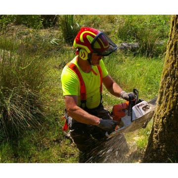 Шлем / защитный шлем для Pilarz Protos Integral Red-Yellow