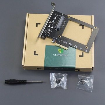 GLOTRENDS PU11 Adapter U.2 na PCIe 4.0 X4 dla 2,5-calowych dysków U.2 SSD