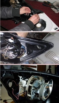 Бутиловый клей для фар, прокладка 7мм, В КОРОБКЕ С ПЕНОЙ.