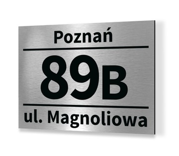 Tabliczka tablica ADRESOWA ALUMINIUM Nr domu 30x40