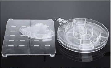 Поворотный органайзер для косметики, акриловых украшений.