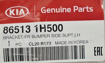 DRŽÁKY NÁRAZNÍKU LEVÉ PŘEDNÍ KIA CEED 09-12