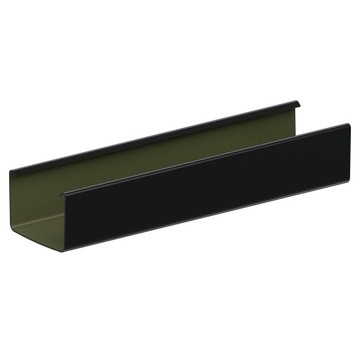 KROP PVC RYNNA KWADRATOWA 135 ral9005 dł.4m CZARNA