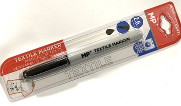 Marker Flamaster do tkanin czarny 2,6mm 1szt PE471