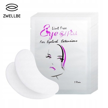 Eye patches eyelash extension under eyelashes