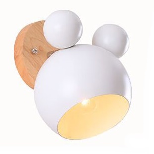 LAMPKA NOCNA DLA DZIECI MIŚ LAMPA KINKIET BIAŁA