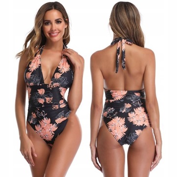 ЦЕЛЬНЫЙ КУПАЛЬНИК МОНОКИНИ В БОХО / XL