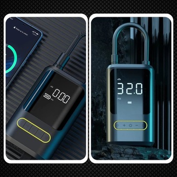 БЕСПРОВОДНОЙ ЭЛЕКТРИЧЕСКИЙ НАСОС АВТОМОБИЛЬНЫЙ КОМПРЕССОР POWERBANK LED НАСОС