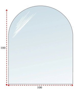 Podstawa szklana pod PIEC KOMINEK SZKŁO 100x100 cm